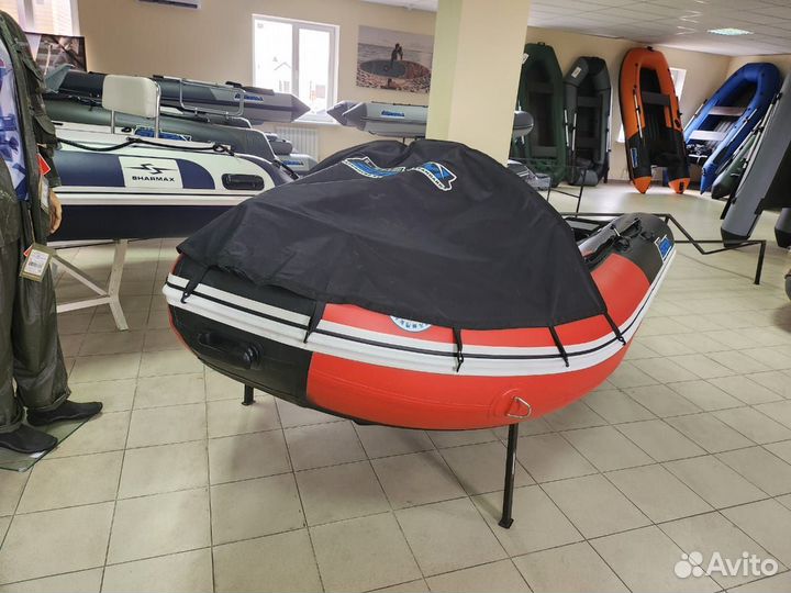 Лодка пвх Stormline Classic Air 335 красно-черная