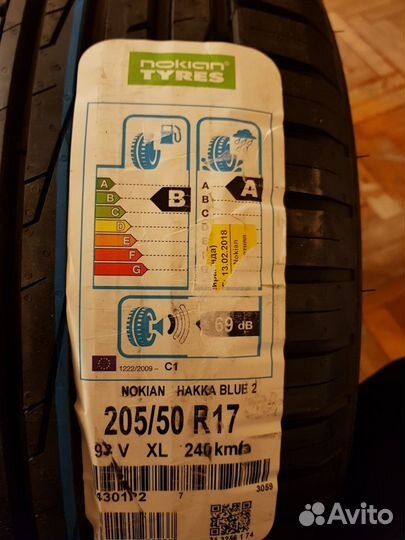Nokian Tyres Hakka Blue 2 205/50 R17 93V