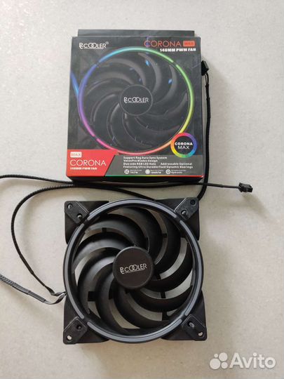 Вентилятор PCCooler corona MAX RGB 140x140 78CFM