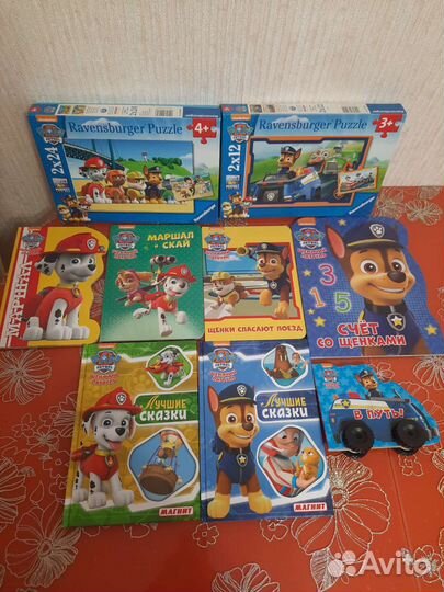 Щенячий патруль книги и пазлы