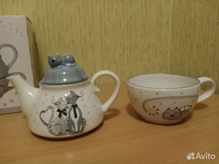 Заварочный чайник с кружкой