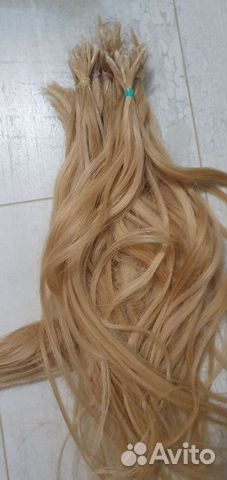 Волосы для наращивания 40 см блонд