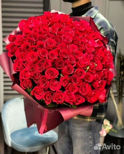 Высокие розы Доставка цветов