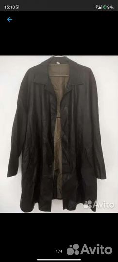 Кожаный плащ