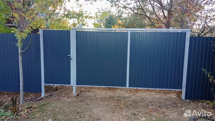 Забор из профлиста под ключ