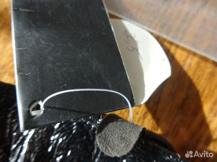 Перчатки утепленные кожа лак