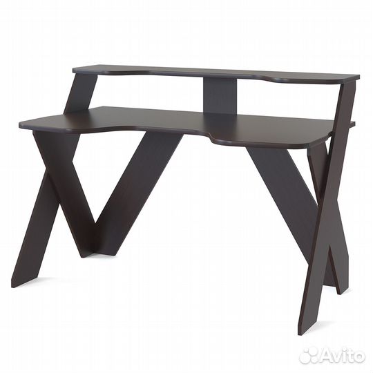 Стол компьютерный игровой кст-118, цвет венге, шхгхв 135х80х96,3 см