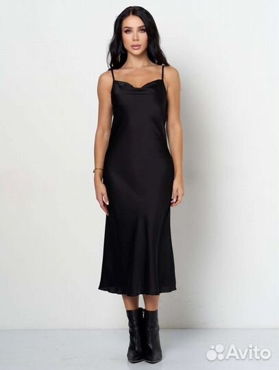 Платье комбинация шелковое женское вечернее новое