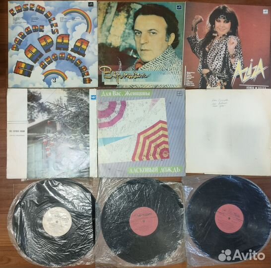Виниловые пластинки в ассортименте