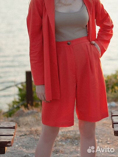 Отрез ткани лен