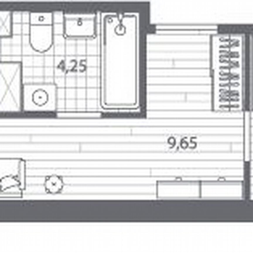 1-к. квартира, 43,2 м², 4/13 эт.