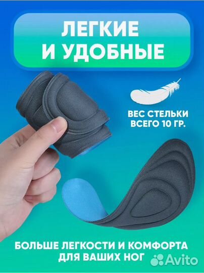 Стельки анатомические супермягкие 4D