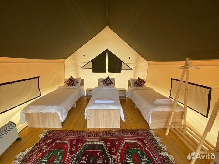 Палатка для глэмпинга, сафари тент