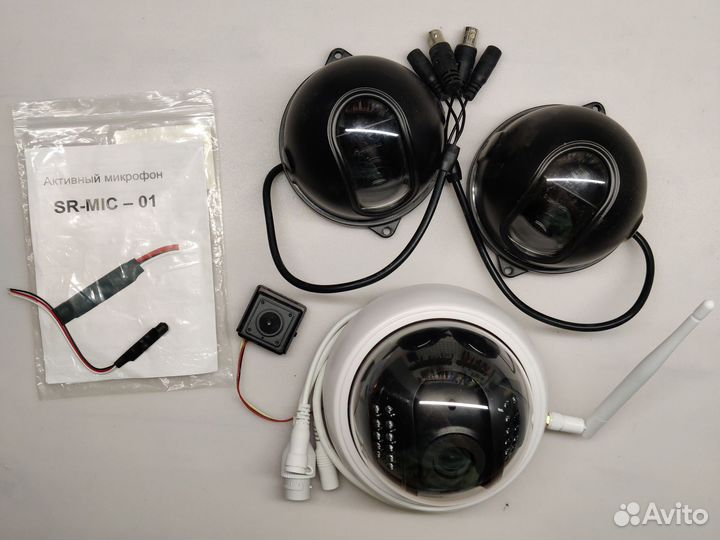 Камеры и провода для видеонаблюдения