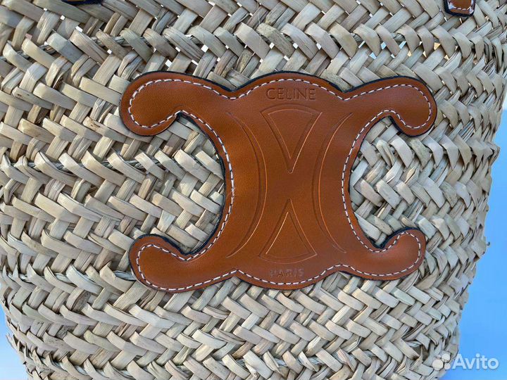 Сумка Celine соломенная