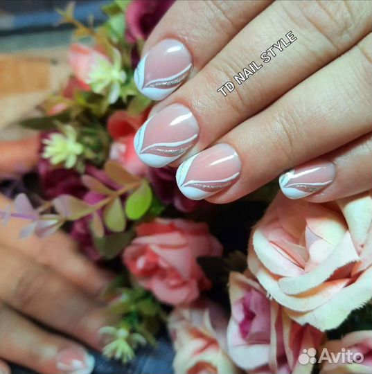 Наращивание ногтей, шеллак