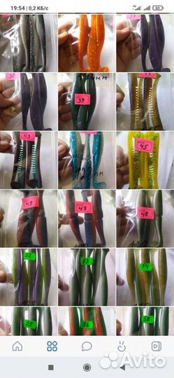 Крупные силиконовые приманки ручной работы