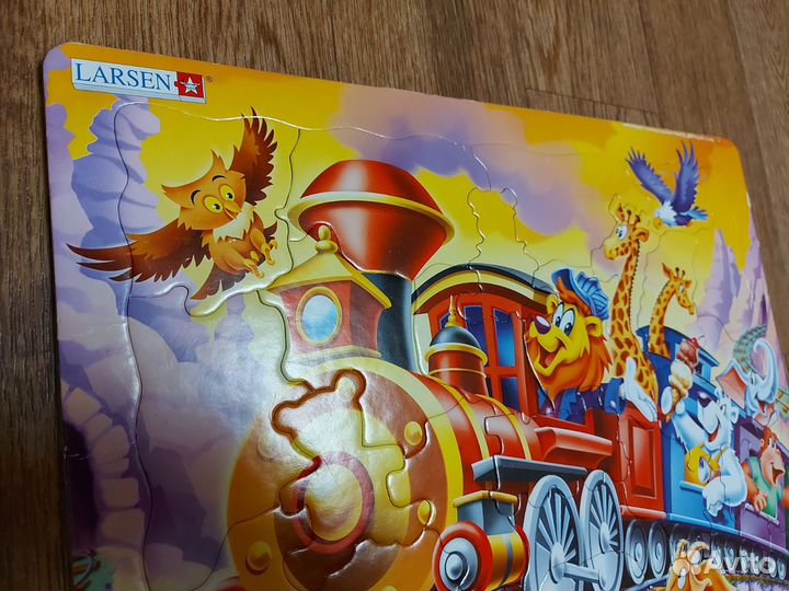 Пазлы larsen + волшебный чемоданчик (4пазла) +букв