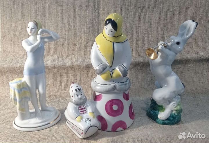 Фарфоровые статуэтки лфз, Гжель