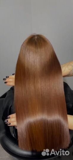 Кератиновое выпрямление волос