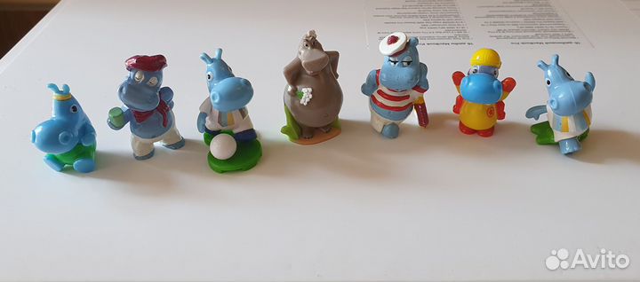 Игрушки Kinder бегемотики, Маша и др