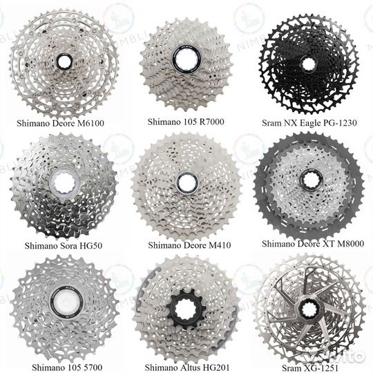 Кассета для велосипеда Shimano, Sram, SunRace