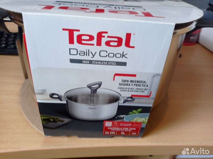 Кастрюля tefal новая