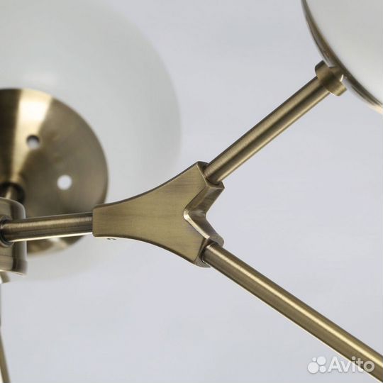 Люстра металл и стекло в спальню современная