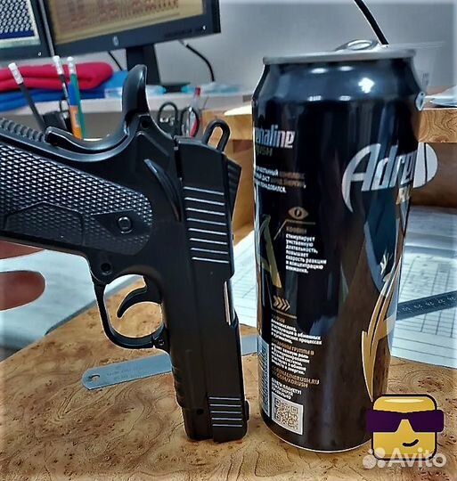 Зажигалка пистолет металлический Colt 818