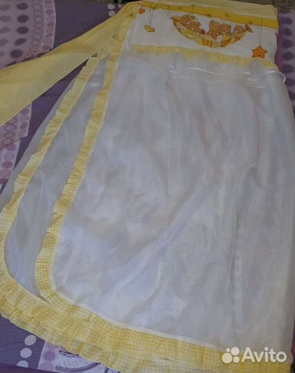 Бортики и балдахин в кроватку