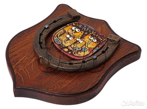 Подкова Счастья и Удачи. коты (цвет мед (44107)