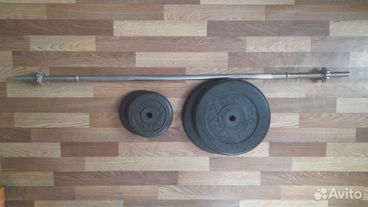Штанга гриф с блинами