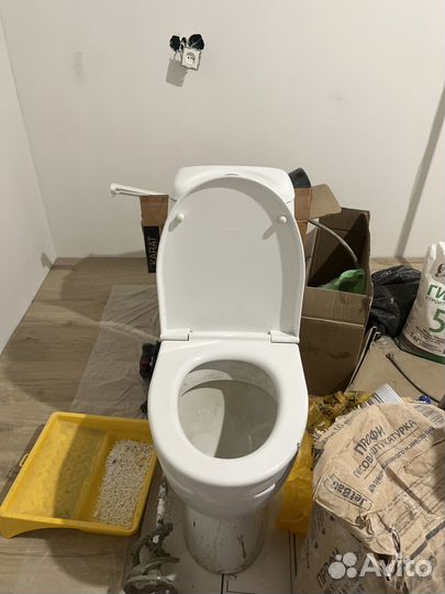 Унитаз с бачком строительный бу
