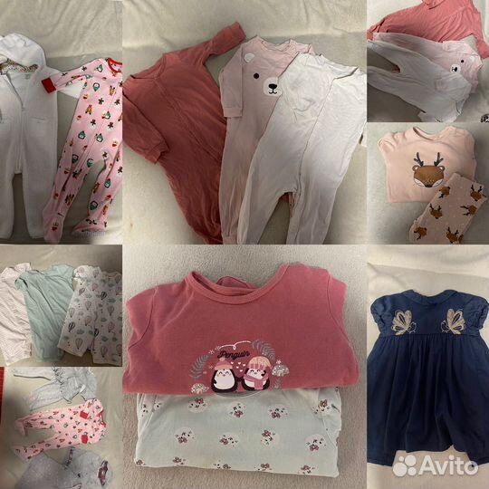 Вещи пакетом на девочку 86 92