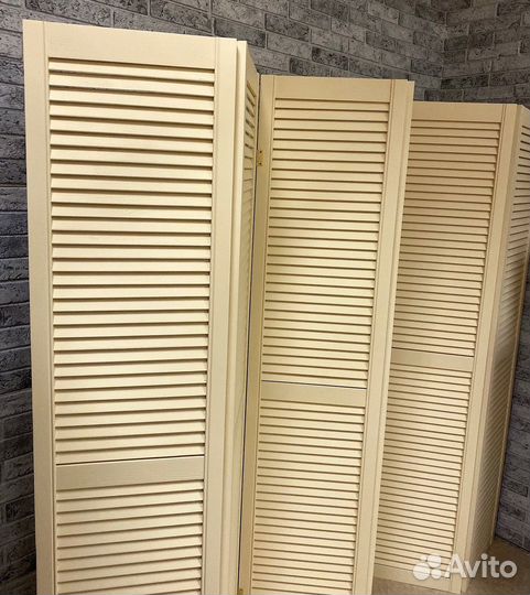 Ширма перегородка деревянная жалюзийная