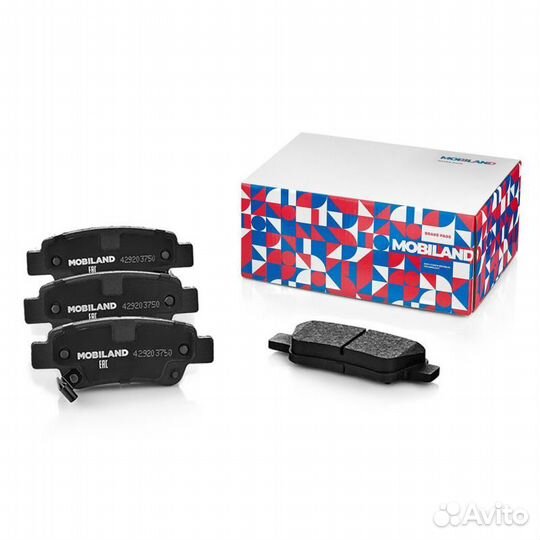 Колодки тормозные дисковые задние (4 шт.) с п / шум. пласт. honda cr-v iii (re ), cr-v iv (rm ) звук