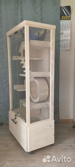 Витрина-Клетка для шиншилл, дегу, белок и тд
