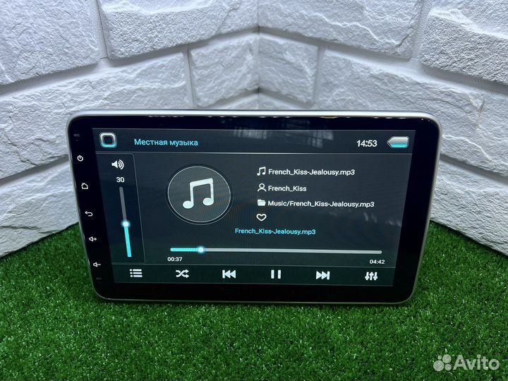 Автомагнитола 1DIN 10” с поворотным экраном