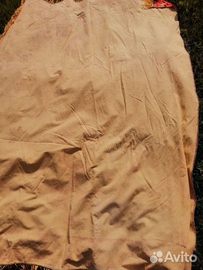 Плюшевая скатерть СССР 2 шт