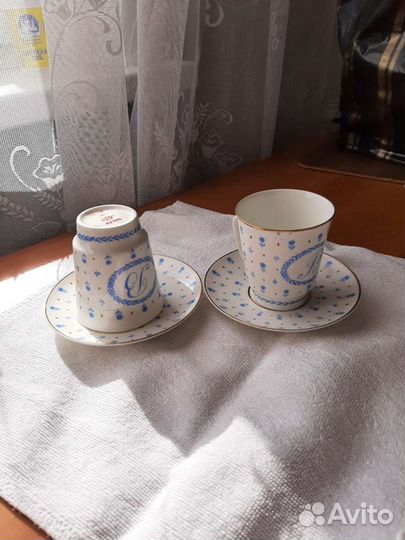 Кофейные чашки лфз костяной фарфор