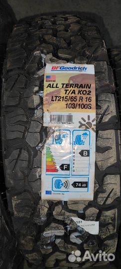 Bfgoodrich All-Terrain T/A KO2 215/65 R16