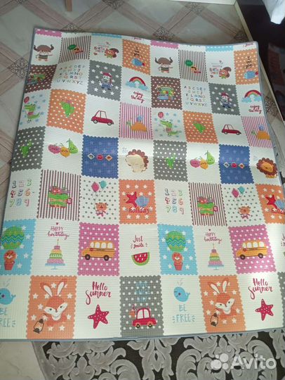 Детский коврик для ползания складной