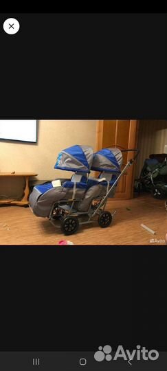 Санки коляска для двойни