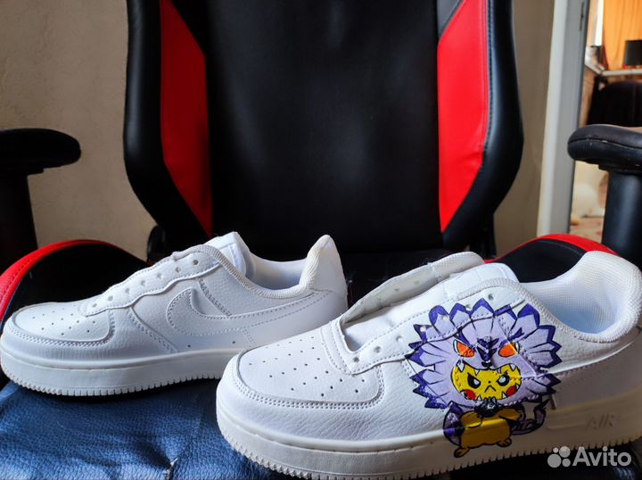 Кроссовки Nike рисунок ручной работы