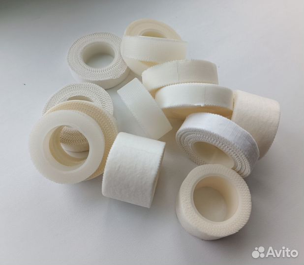 Пластыри из нетканого, шелковый, тканевый