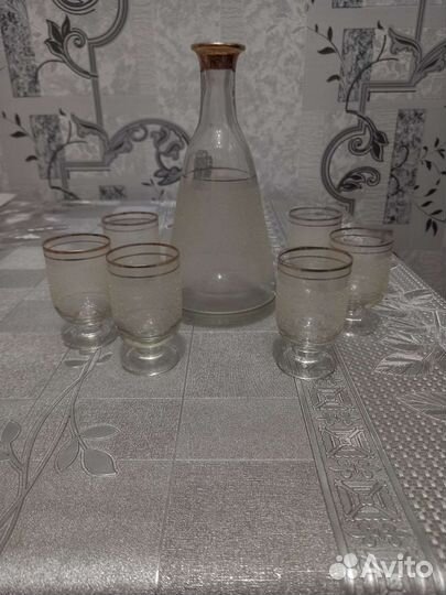 Графин с рюмками СССР