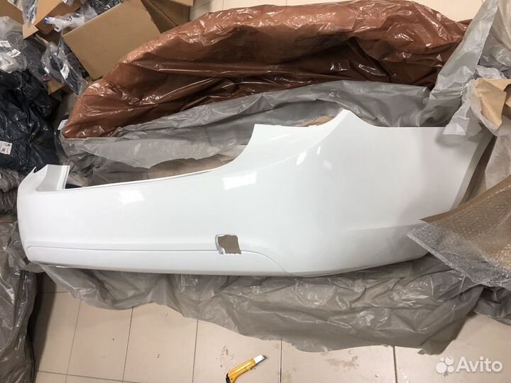 Задний бампер chevrolet Cruze белый