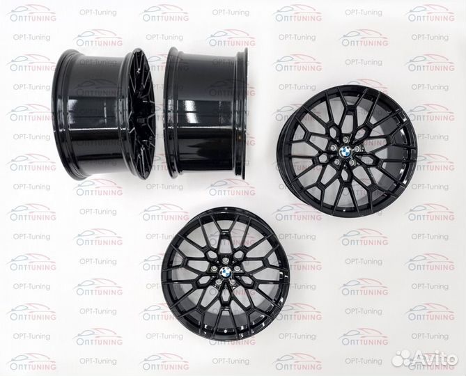 Комплект дисков в стиле BMW 827 R21 черный глянец