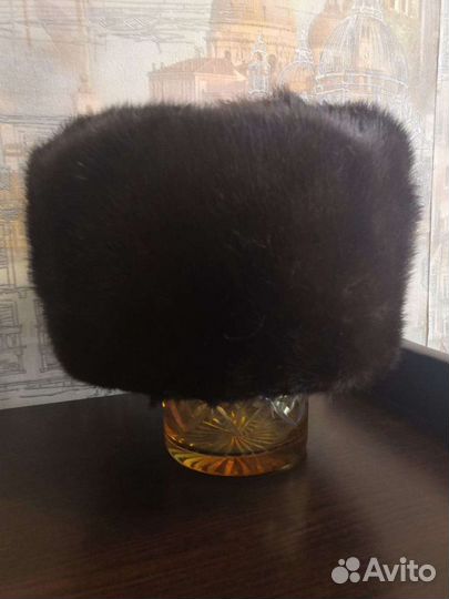 Норковая шапка мужская(обманка)