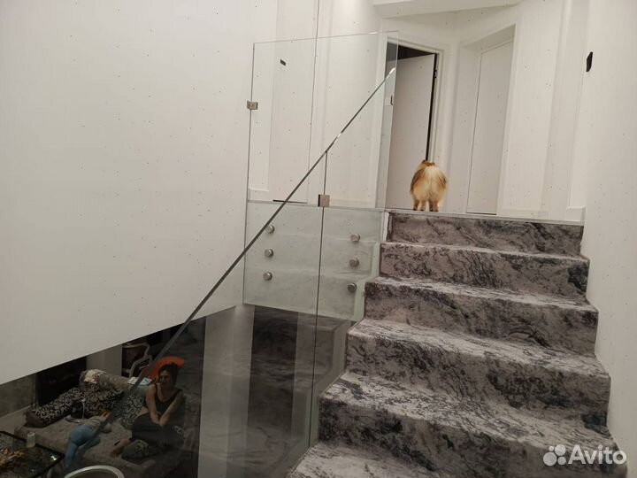 Ограждения для балконов Перила из стекла